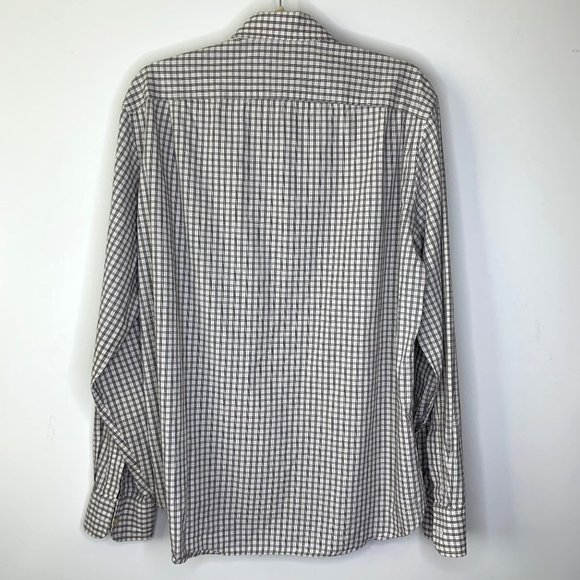 J.Crew Glencheck Tartan Texture Shirtings Button Down Long Sleeve Shirt‎ Sz L - Picture 5 of 7